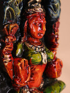 Wooden Hand Carved Painted Lakshmi Vertical Panel (36x4)