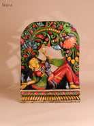 Wooden Hand Carved Painted Yasodha Krishna(24x18)