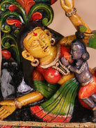 Wooden Hand Carved Painted Yasodha Krishna(24x18)