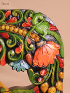 Wooden Hand Carved Painted Yasodha Krishna(24x18)