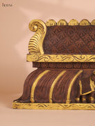 Wooden Hand Carved Gaja Lakshmi Gopuram (12x30)