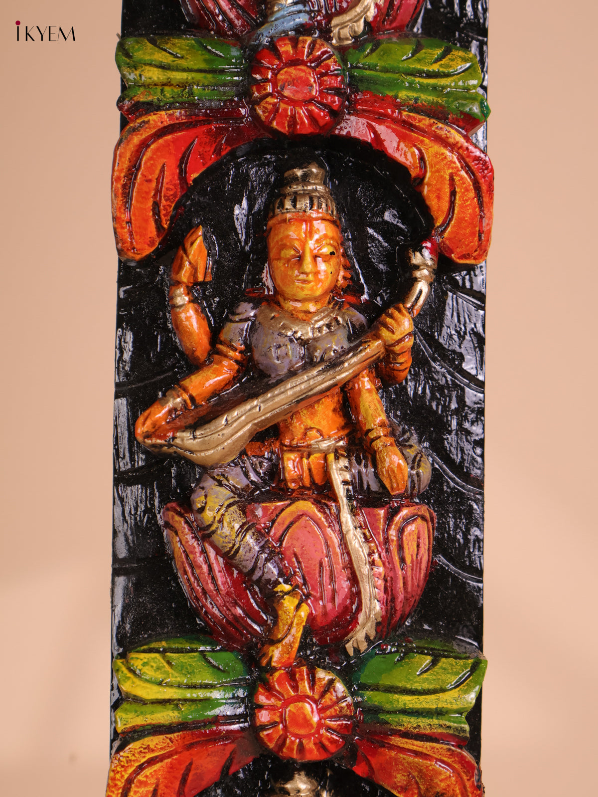 Wooden Hand Carved Painted Mixed God Vertical (42x5)