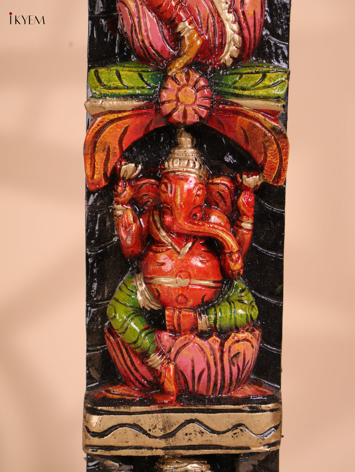 Wooden Hand Carved Painted Mixed God Vertical (42x5)