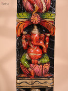 Wooden Hand Carved Painted Mixed God Vertical (42x5)