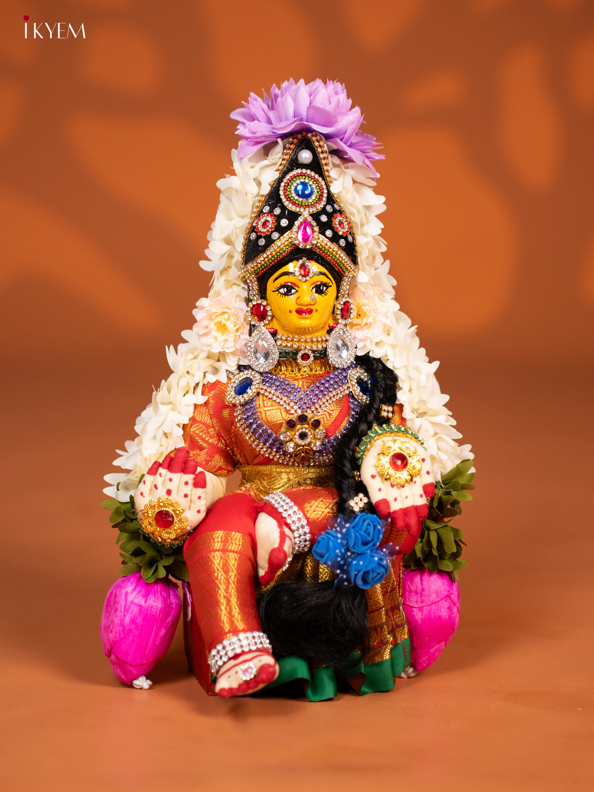 Varamahalakshmi Doll - 12 Inch - Red - KF04160