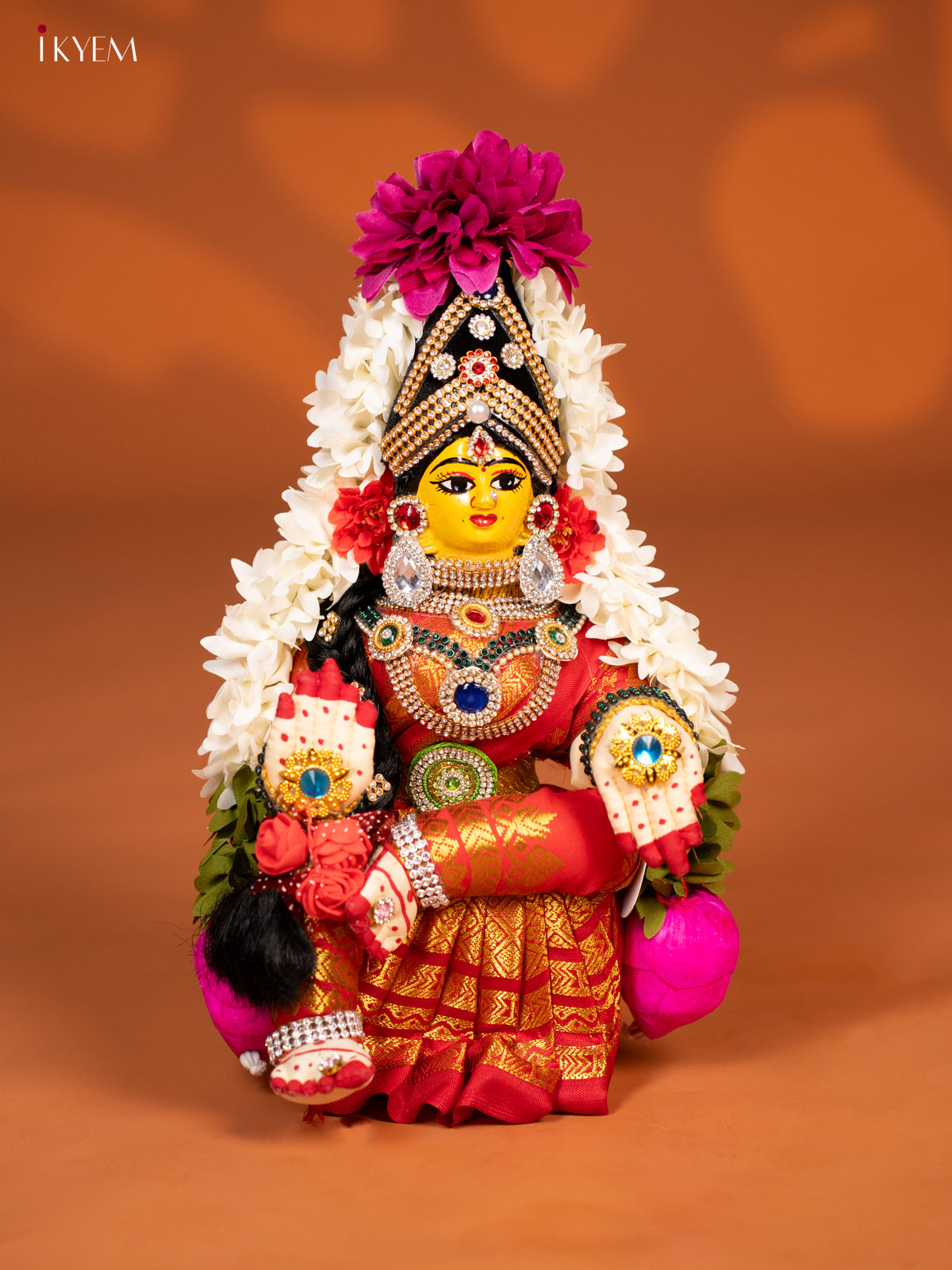 Varamahalakshmi Doll - 12 Inch - Red - KF04161