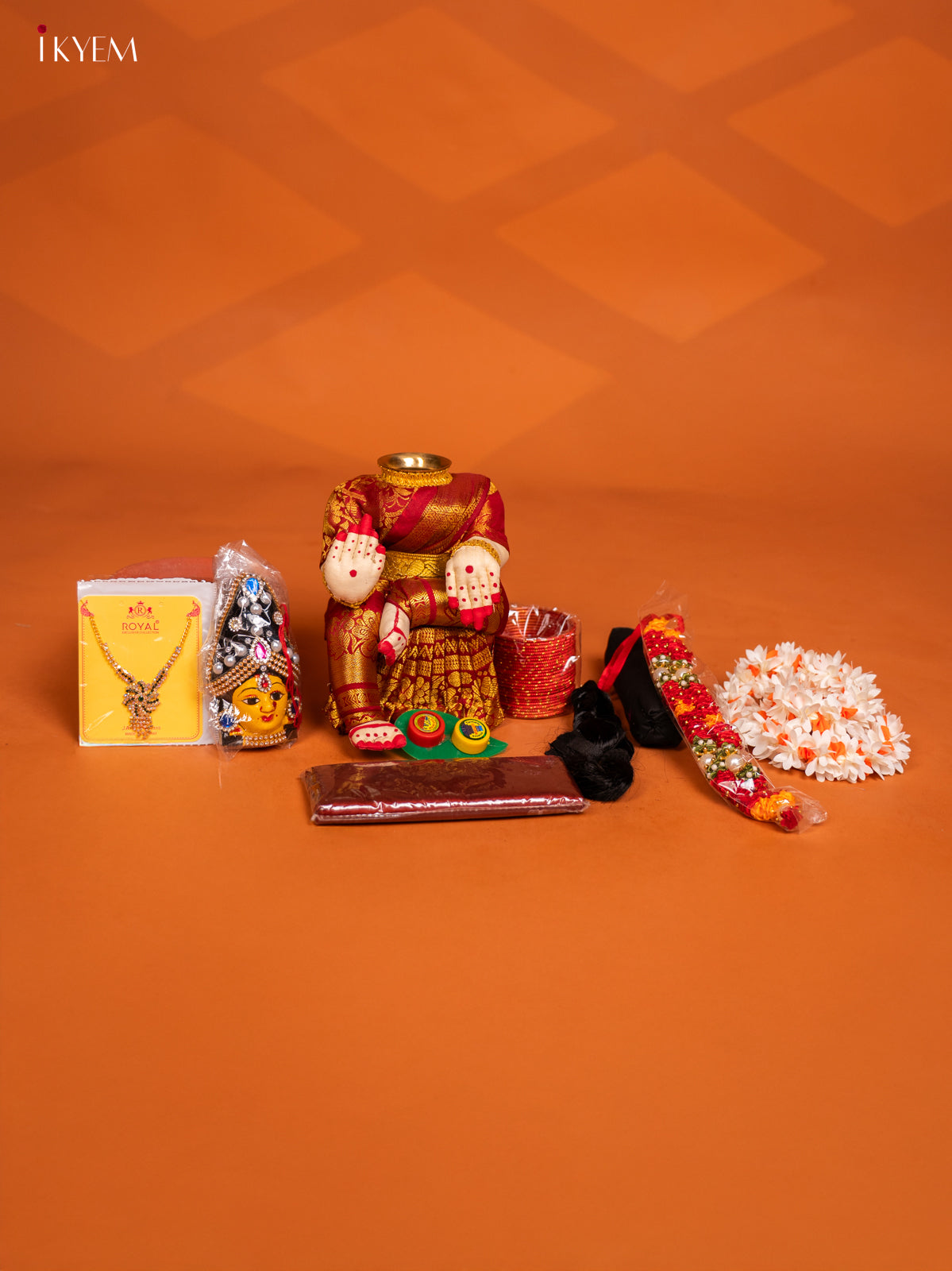 DIY Varamahalakshmi Kit - Maroon - KF04171