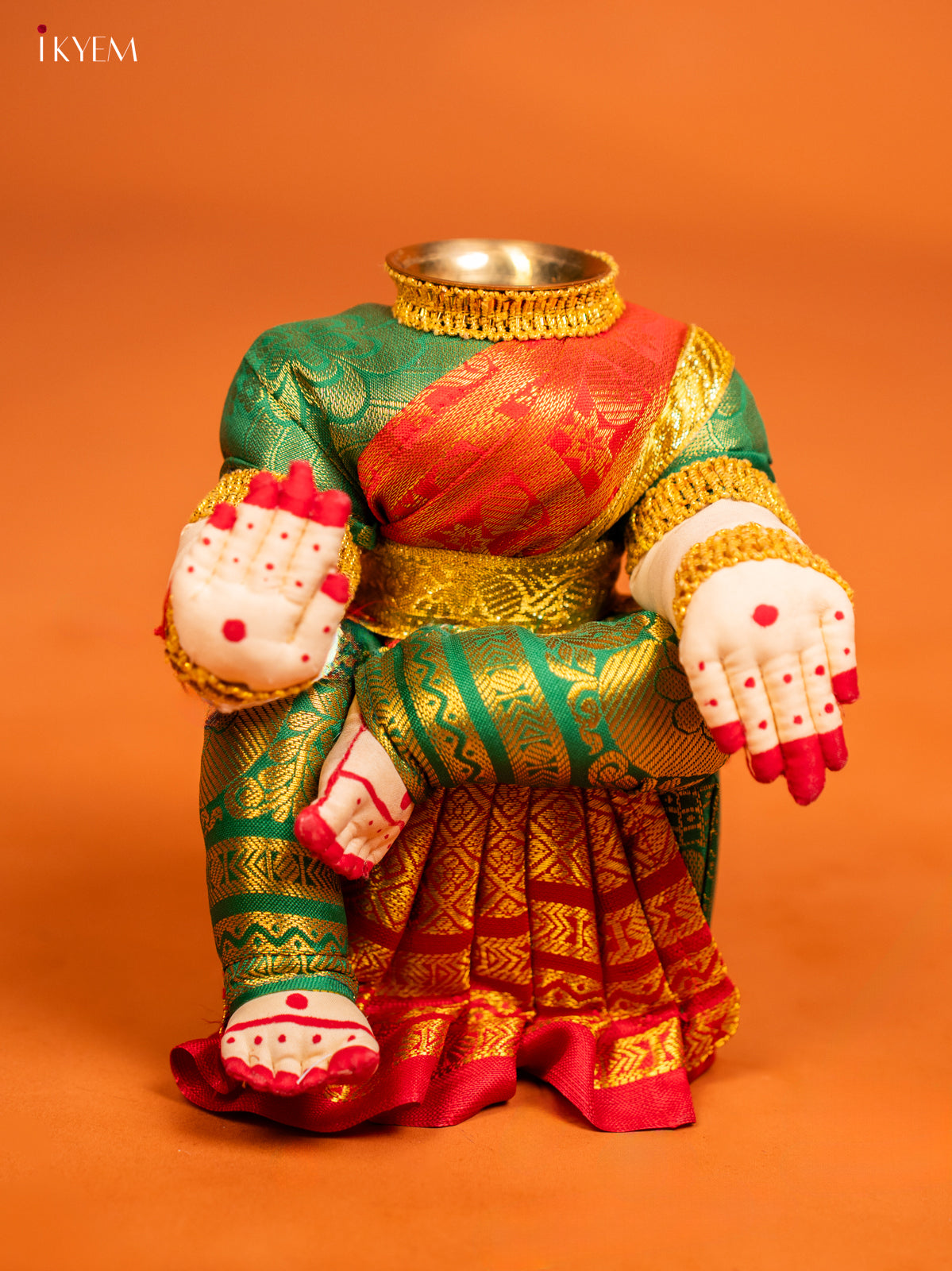 DIY Varamahalakshmi Kit - Green & Red - KF04173
