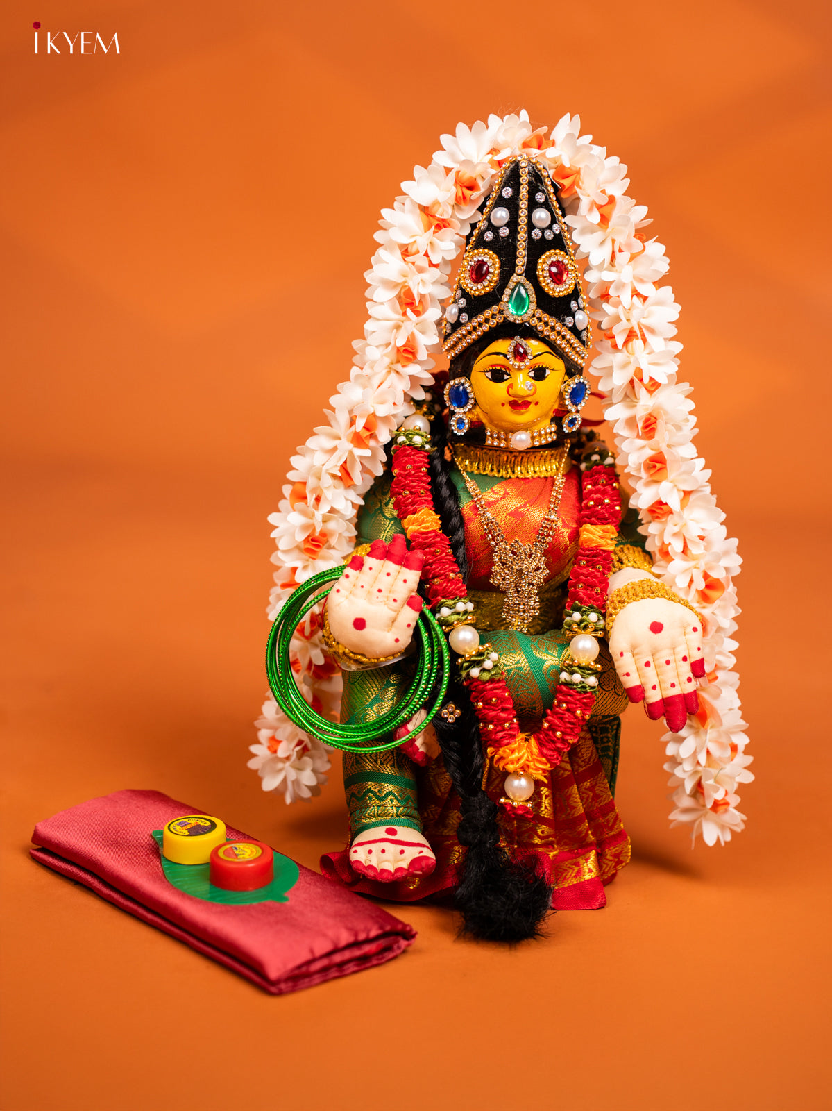DIY Varamahalakshmi Kit - Green & Red - KF04173