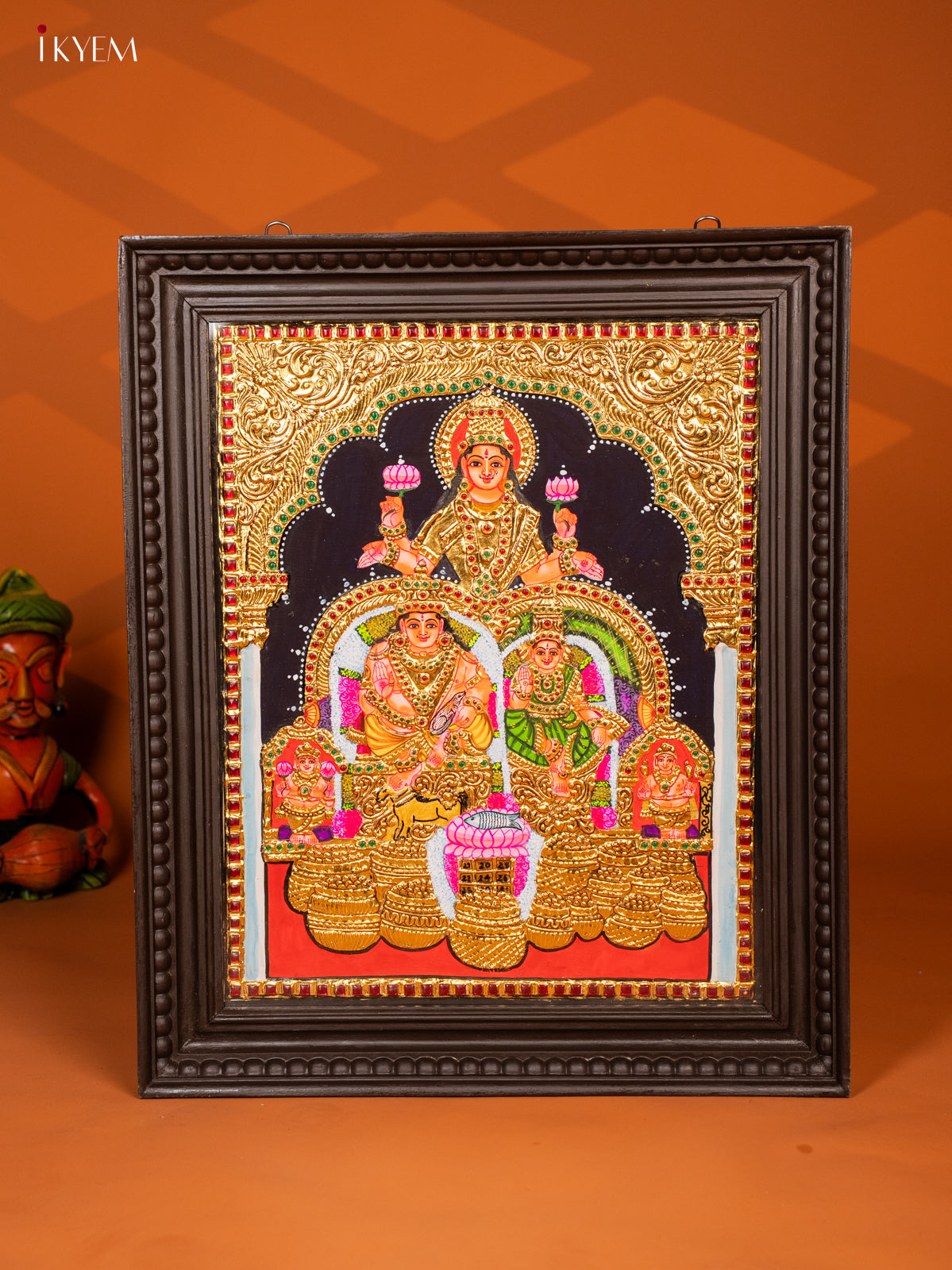 Lakshmi Kubera - Tanjore Painting (20x24) - KF06113