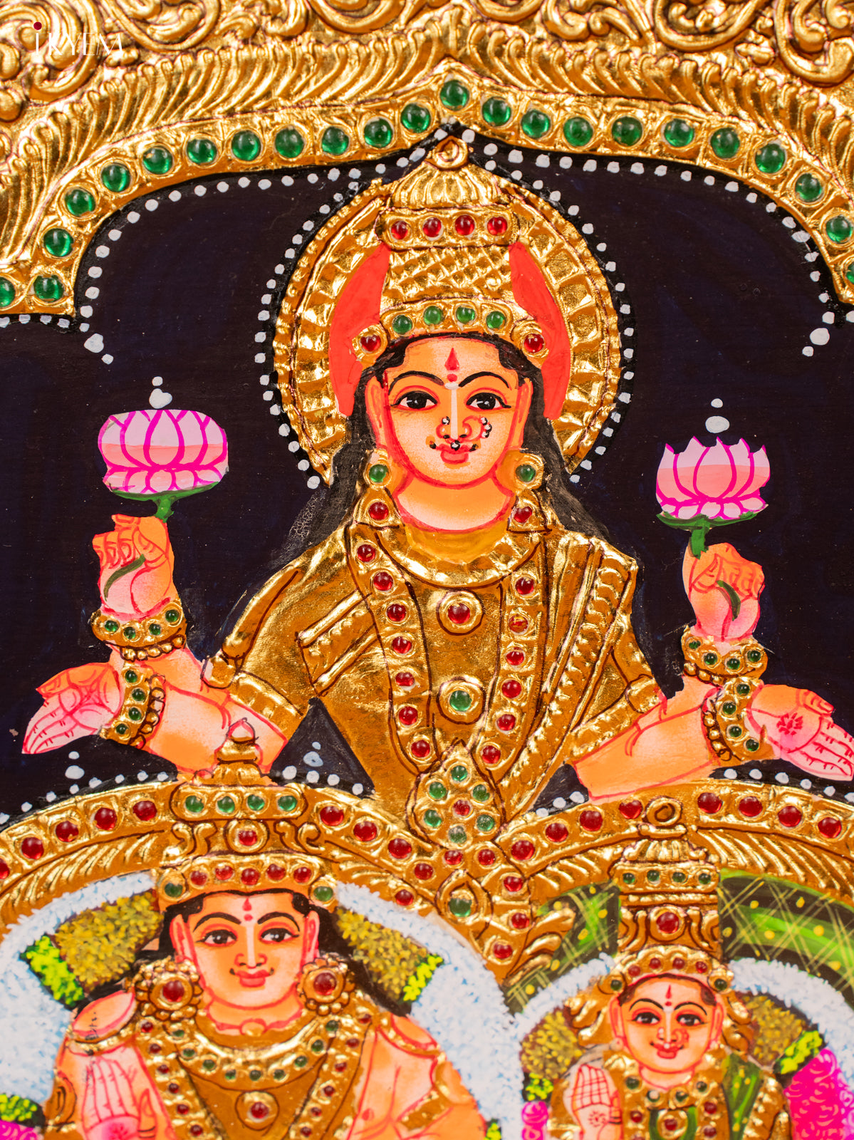 Lakshmi Kubera - Tanjore Painting (20x24) - KF06113