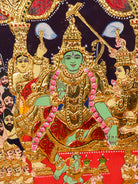 Ramar Pattabhishekam - Tanjore Painting 1