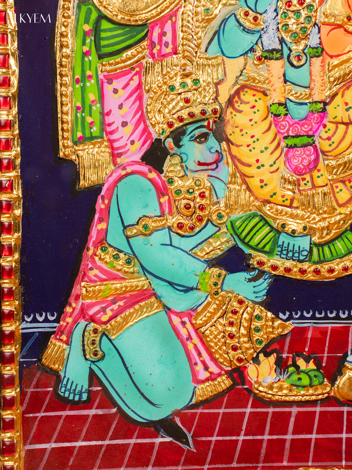 Ramar Pattabhishekam- Tanjore Painting (20x24) - KF06116