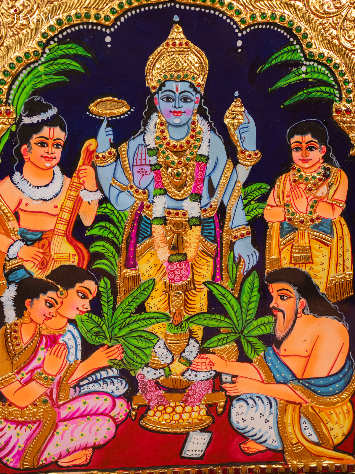 Sathya Narayanan- Tanjore panting (20x24) - KF06117