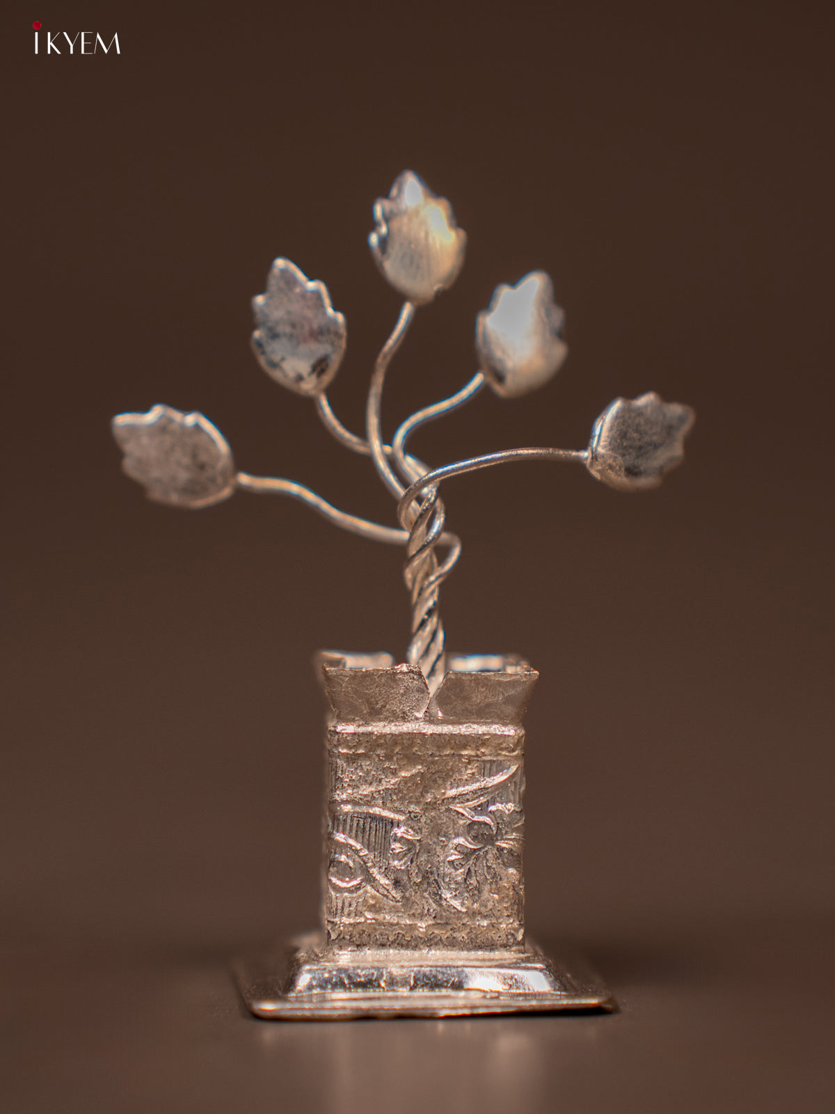 Small Sized German Silver Tulasi maadam -1