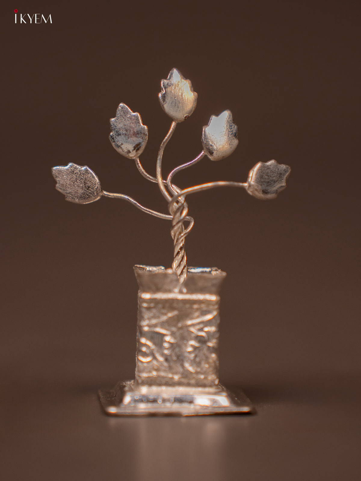 Small Sized German Silver Tulasi maadam -2