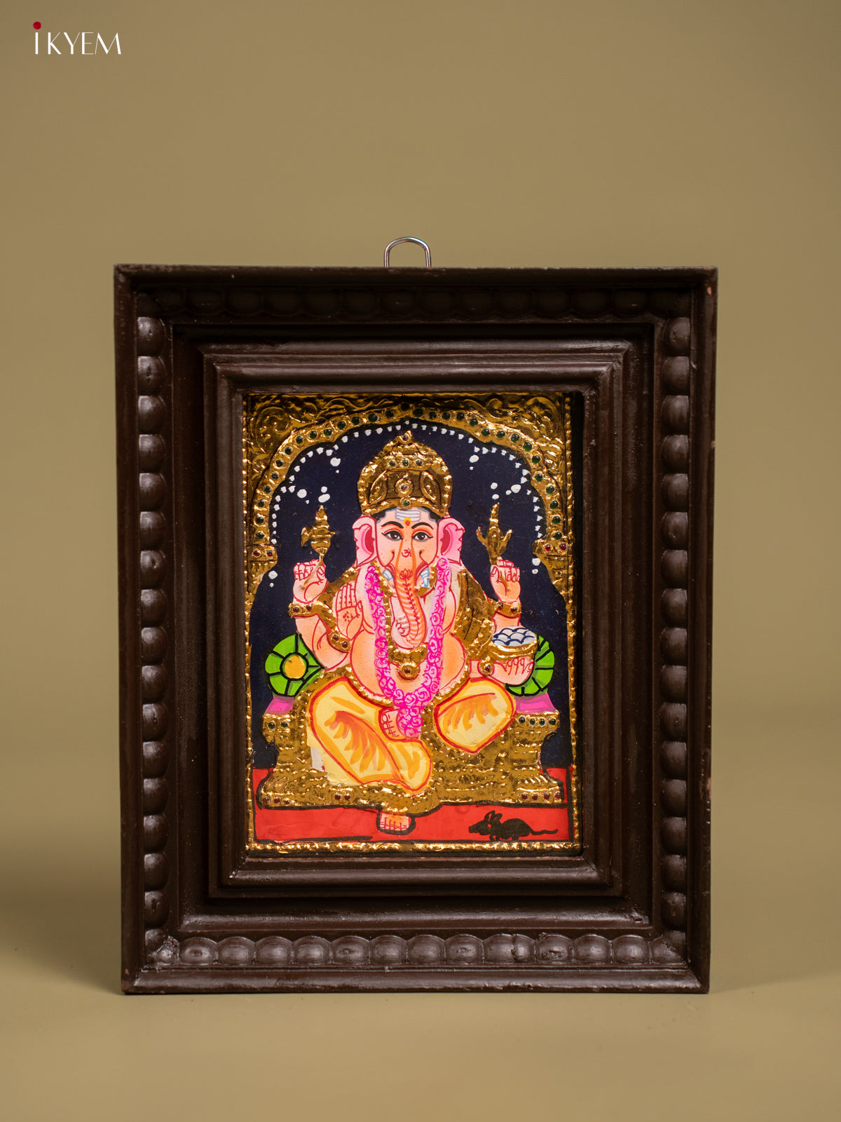Ganesha Tanjore painting - Tanjore Painting  (11x9) Inch - KF26134