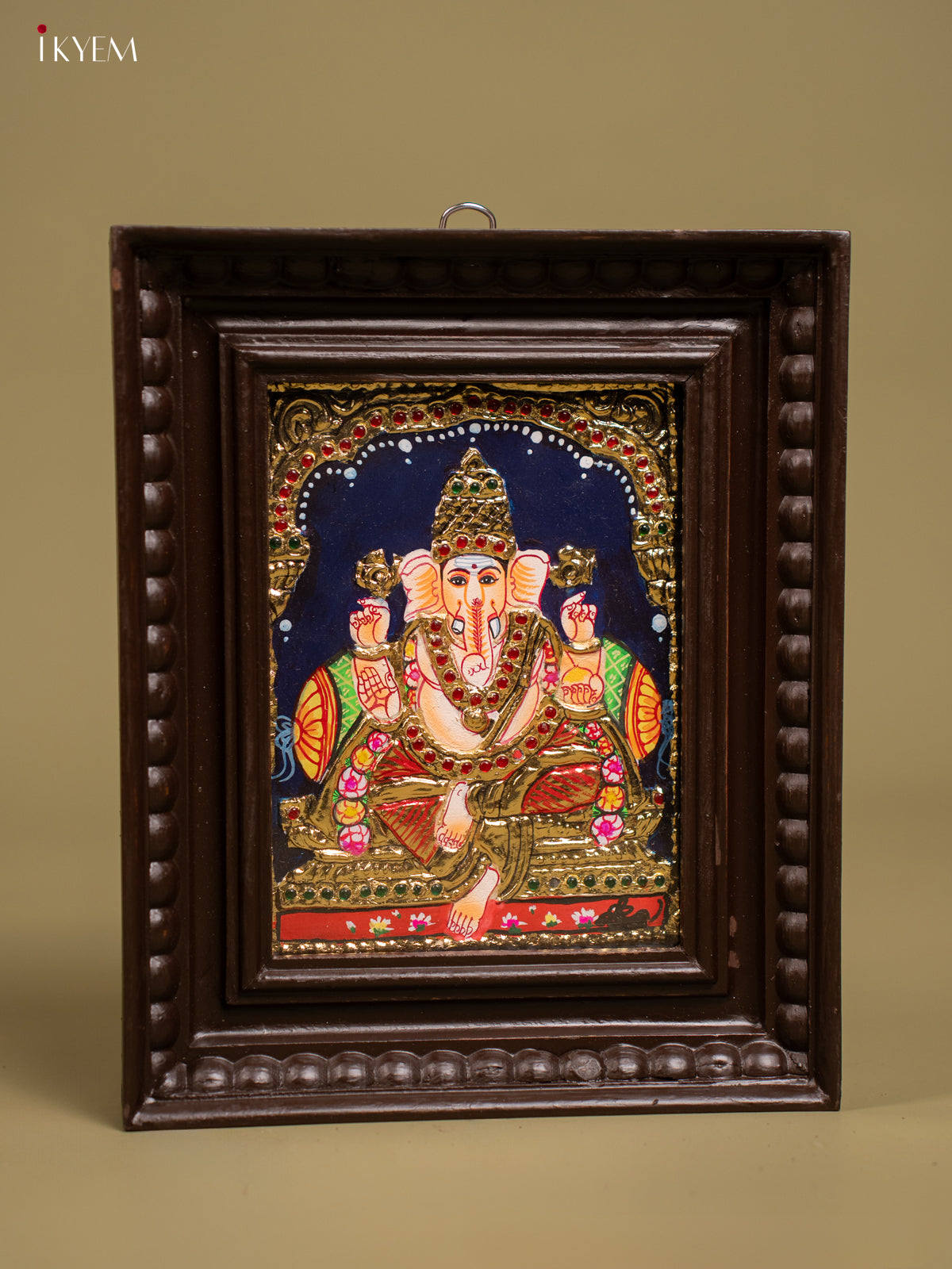 Ganesha Tanjore painting - Tanjore Painting  (11x9) Inch - KF26136