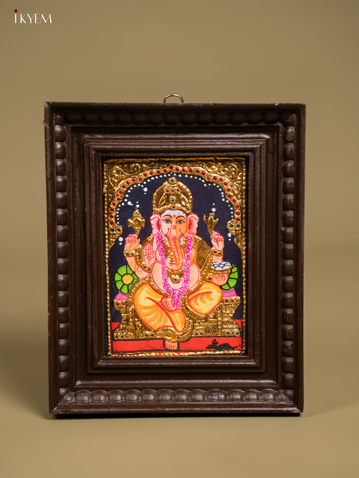 Ganesha Tanjore painting - Tanjore Painting  (11x9) Inch - KF26143