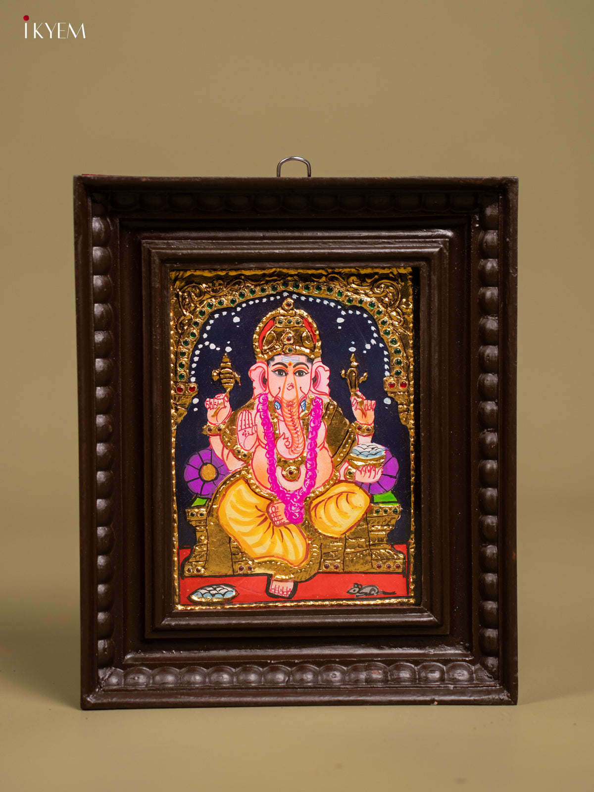 Ganesha Tanjore painting - Tanjore Painting  (11x9) Inch - KF26145