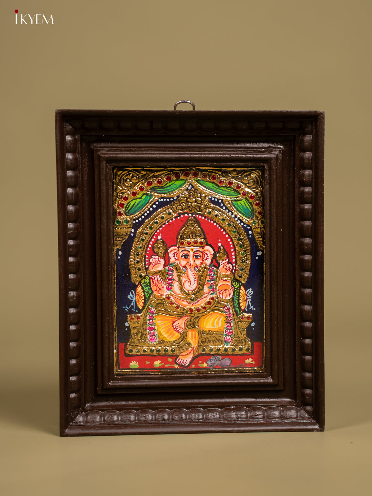 Ganesha Tanjore painting - Tanjore Painting  (11x9) Inch - KF26148