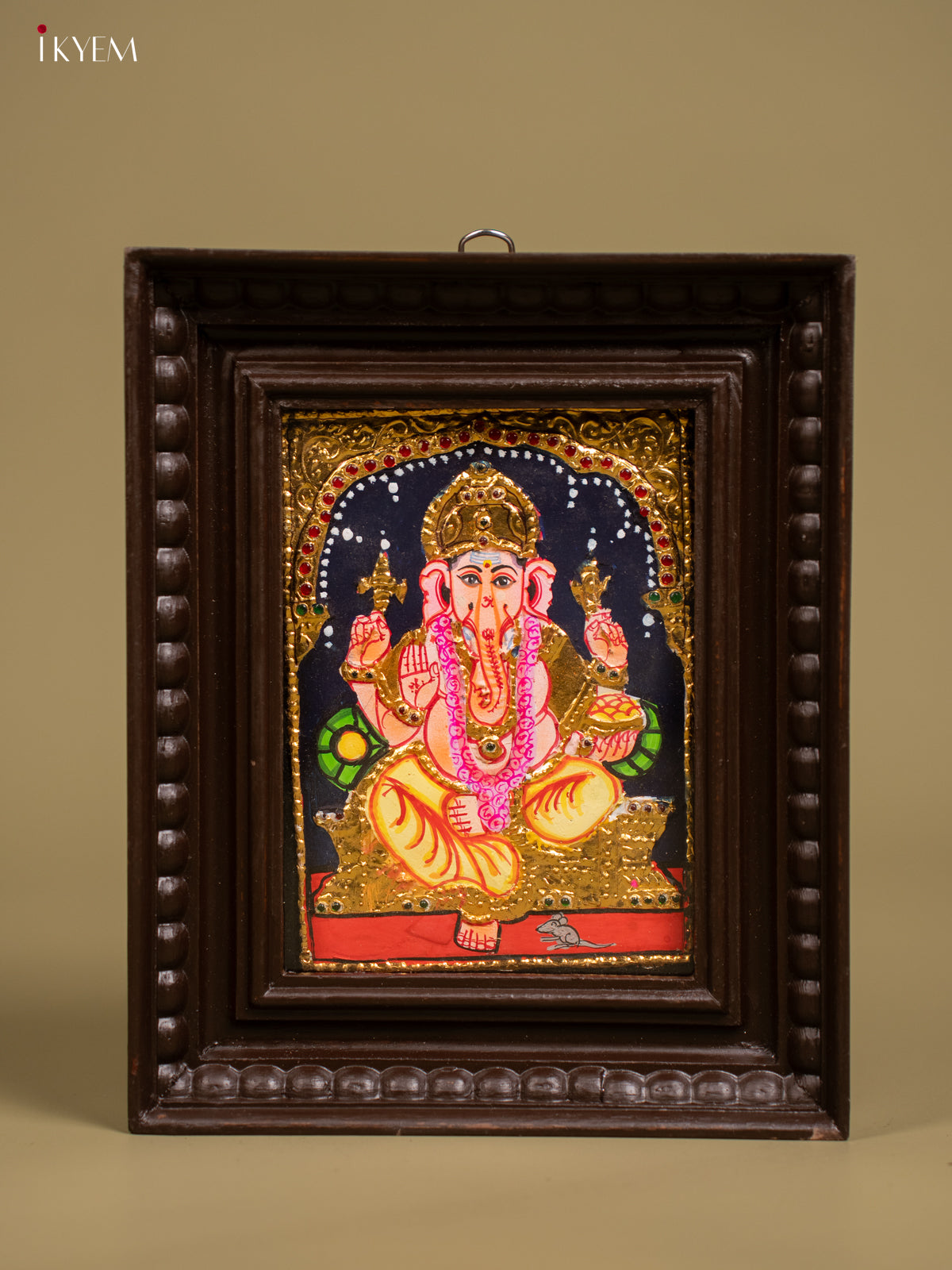 Ganesha Tanjore painting - Tanjore Painting  (11x9) Inch - KF26150