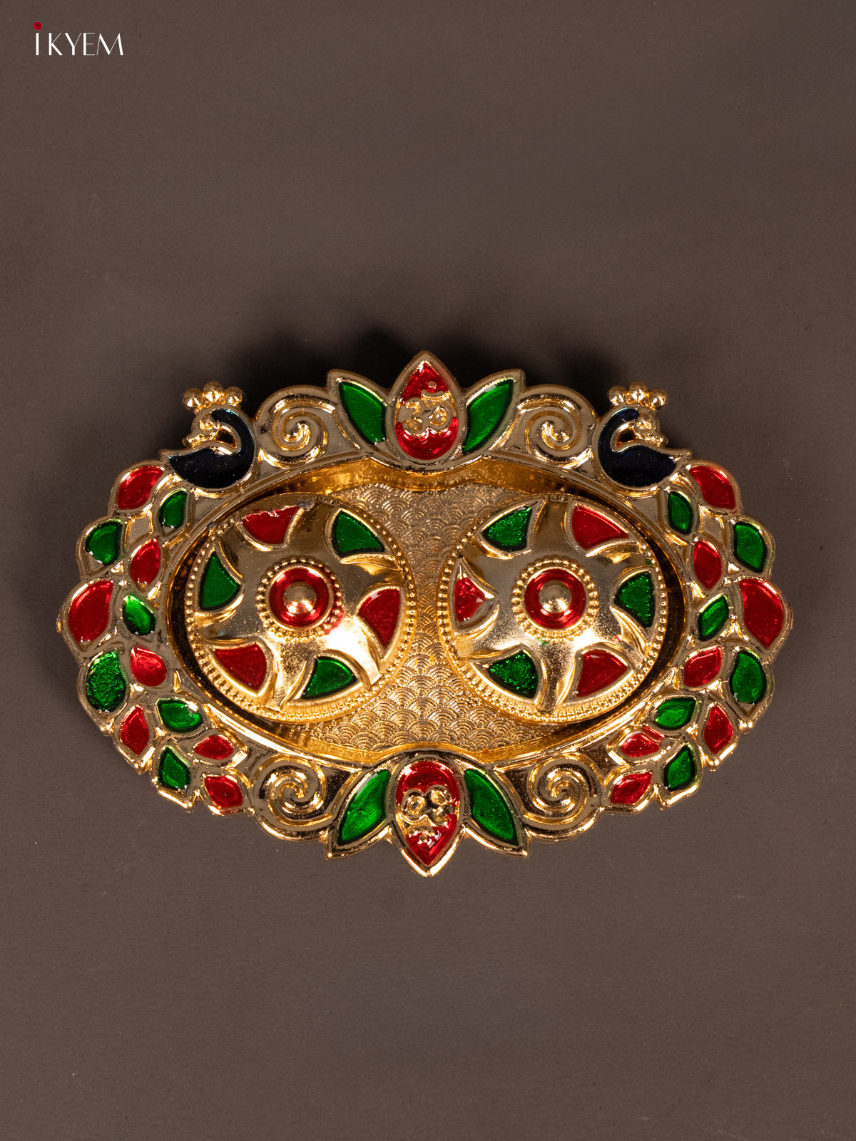 Traditional Meenakari Haldi Kumkum Holder 