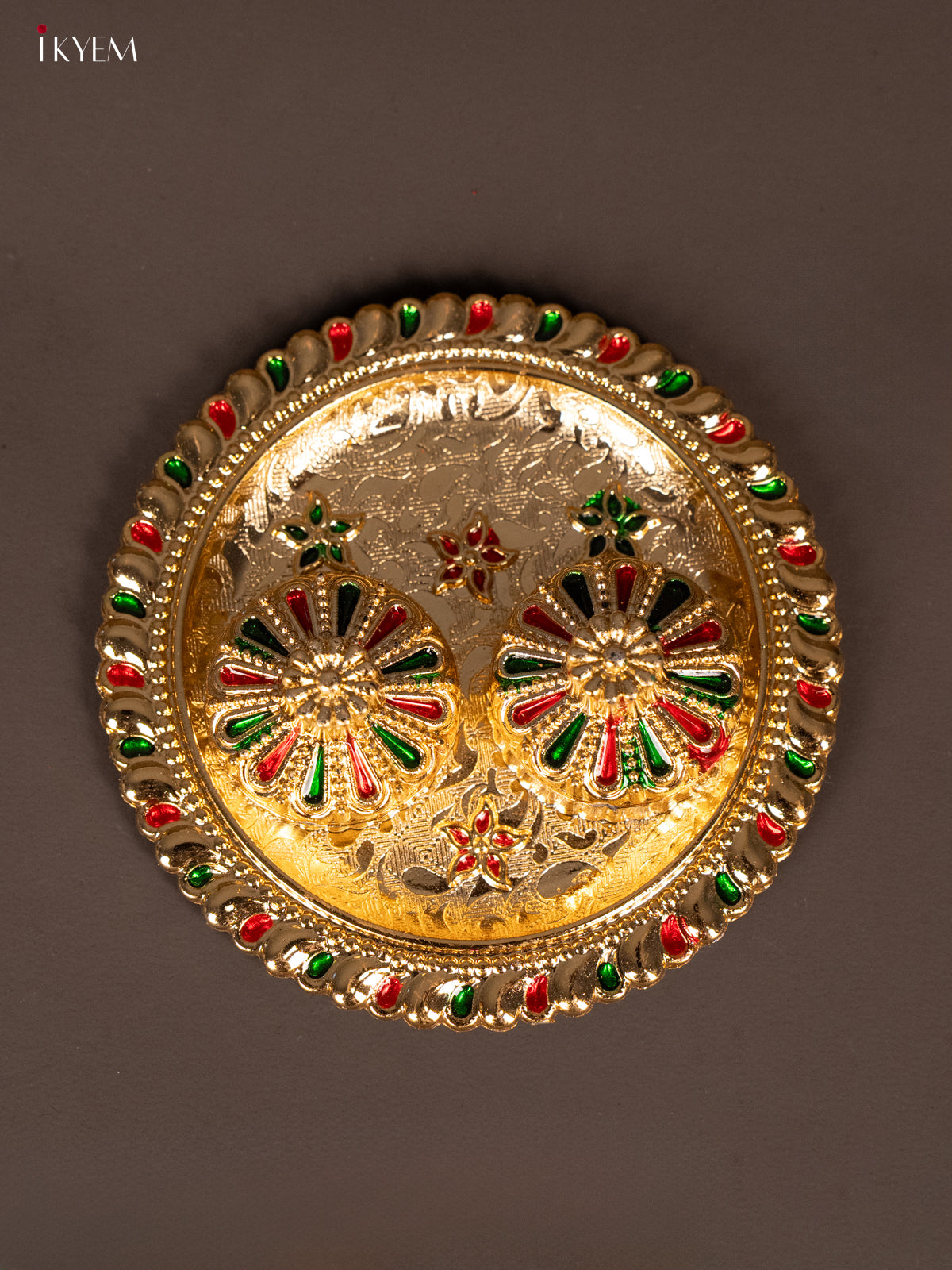 Meenakari Haldi Kumkum Holder 
