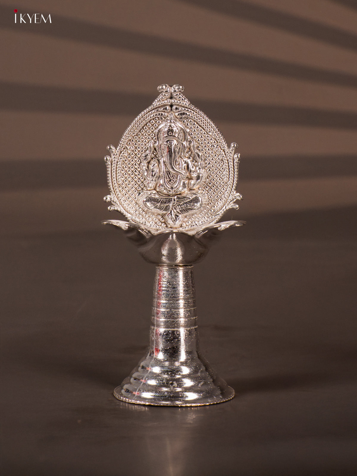 Divine German Silver Ganesha Oil Lamp