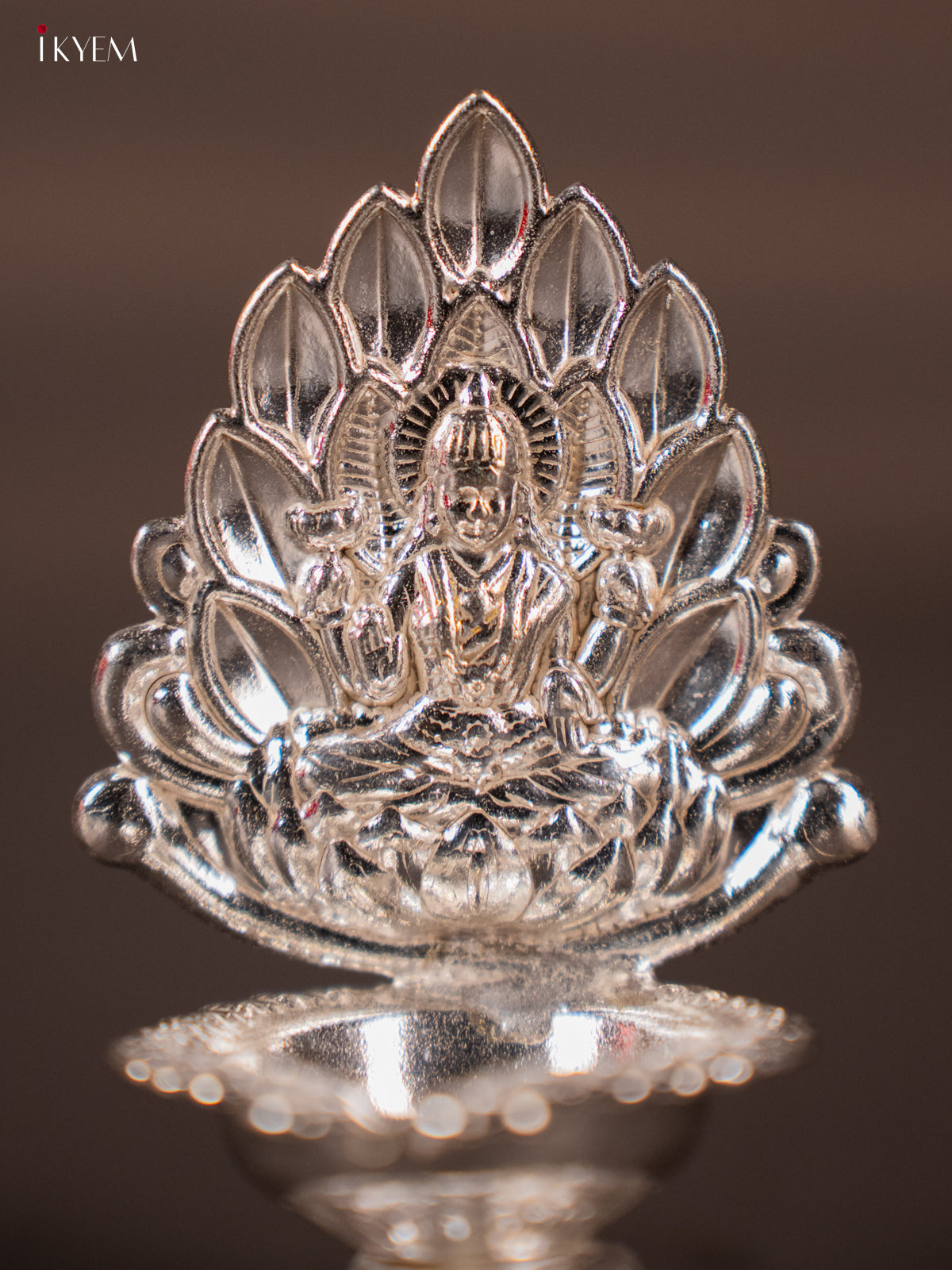 Beautiful German Silver Lakshmi Oil Lamp -1