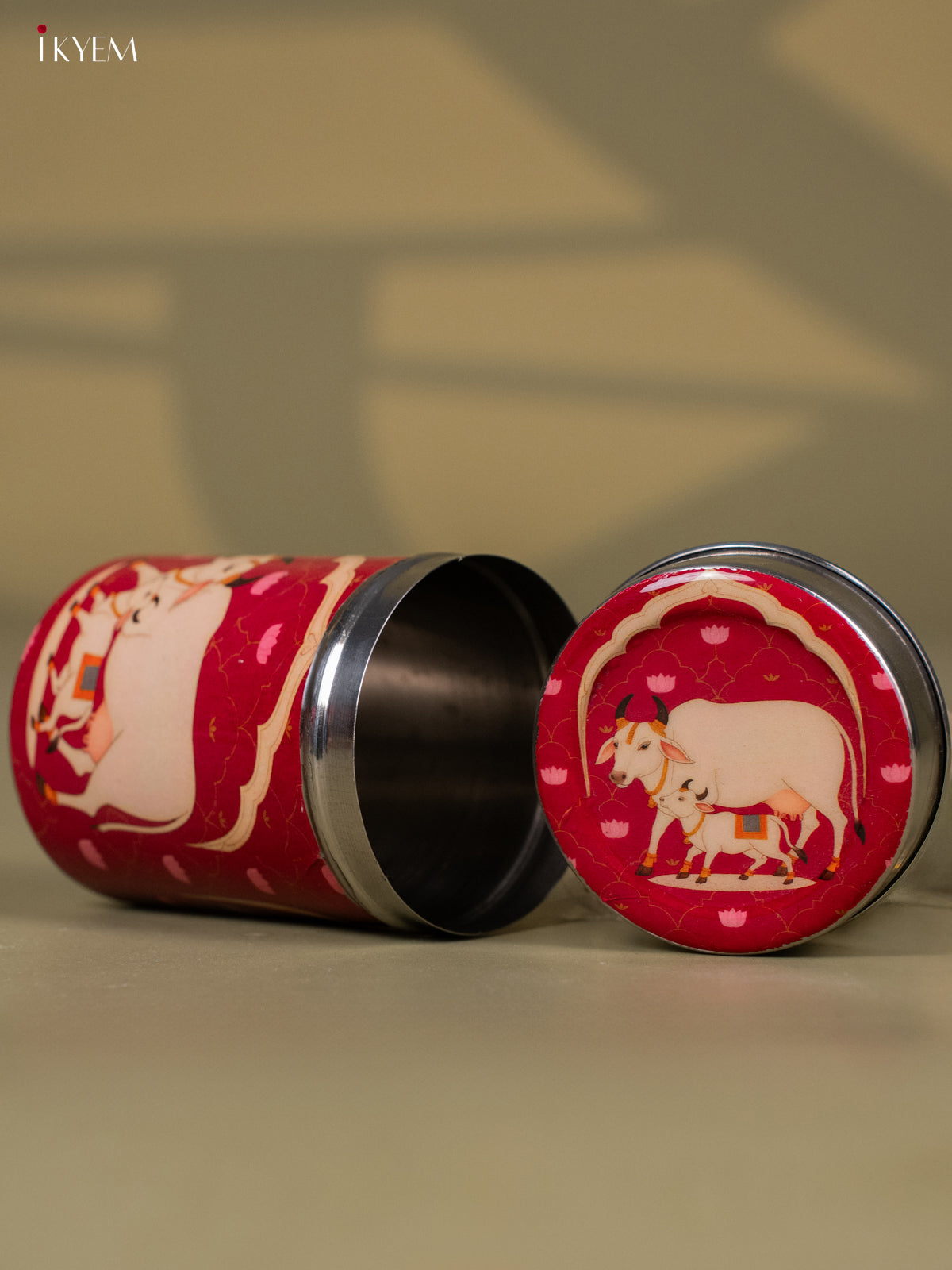 Digital Printed Cow & Calf Stainless Steel Box -3