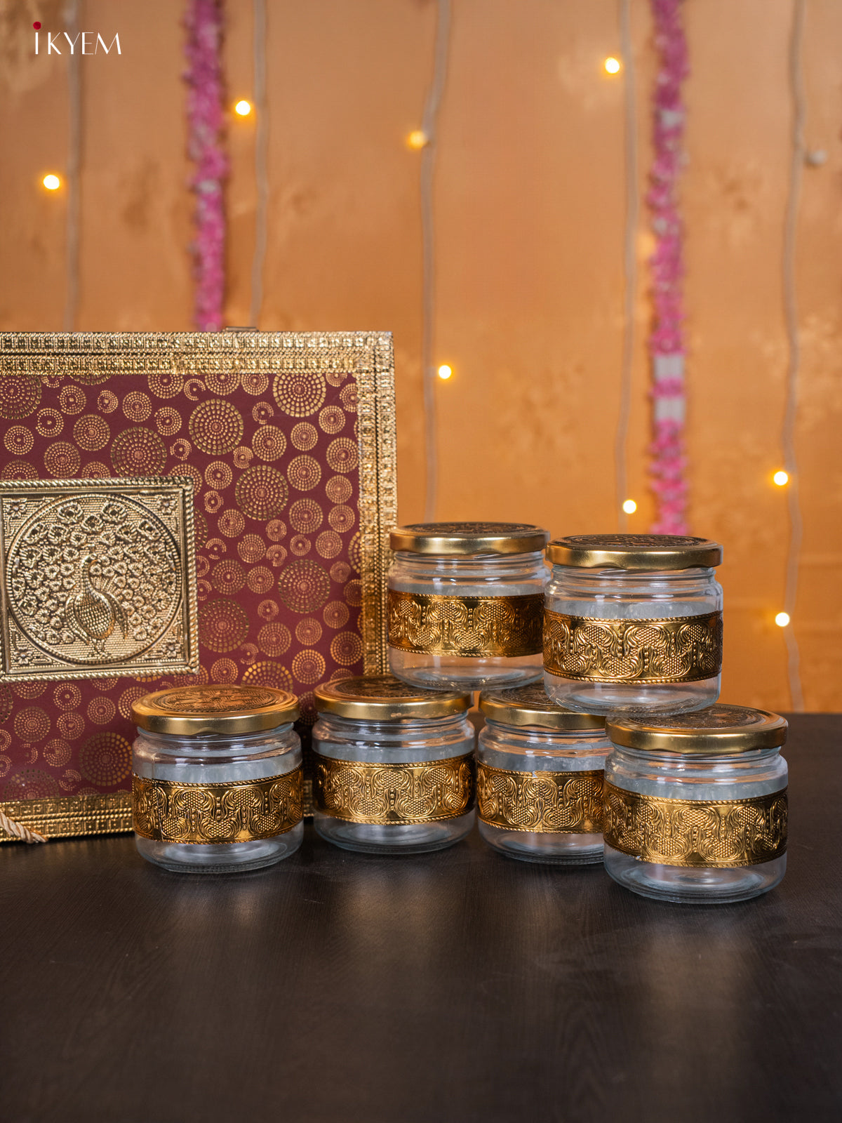 Gift Box with 6 Jar - Peacock -6