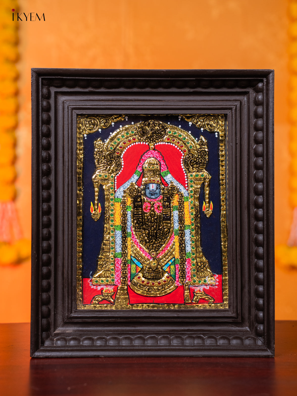Divine Lord Tirupati Balaji Tanjore painting