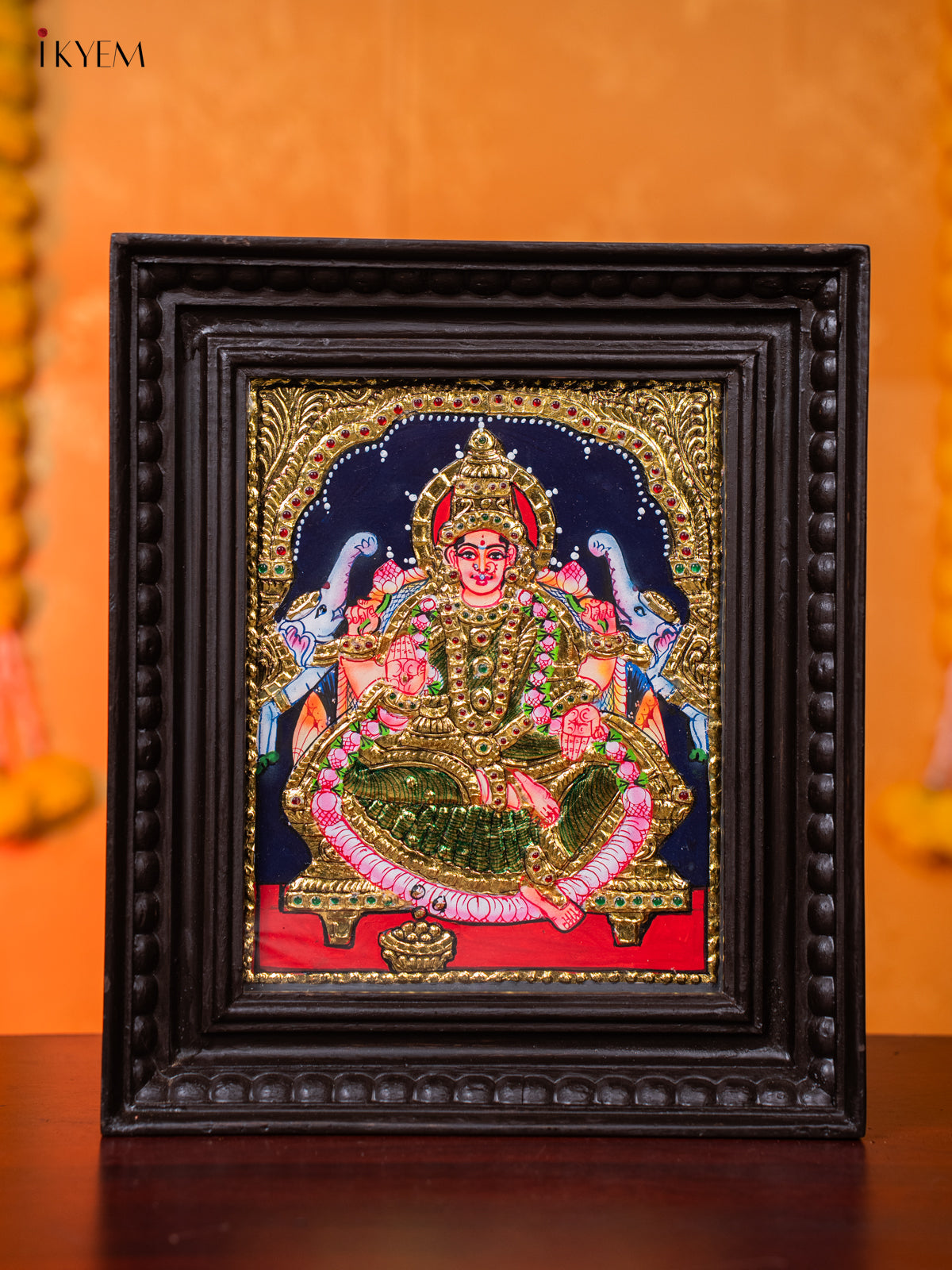 Beautiful Goddess Gajalakshmi Tanjore painting 