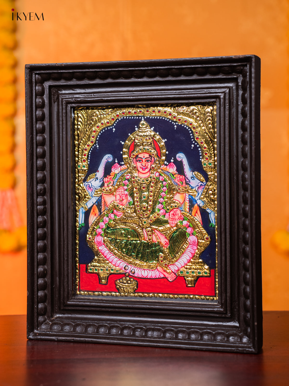 Beautiful Goddess Gajalakshmi Tanjore painting 1
