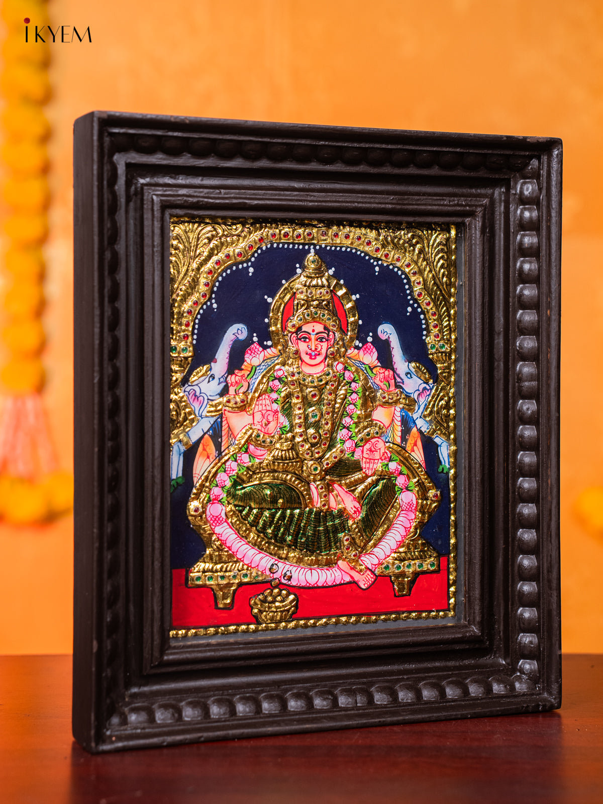 Beautiful Goddess Gajalakshmi Tanjore painting 3