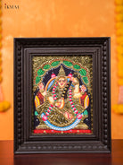 Handcrafted Goddess Saraswathi Thanjavur painting 