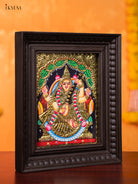 Handcrafted Goddess Saraswathi Thanjavur painting 1