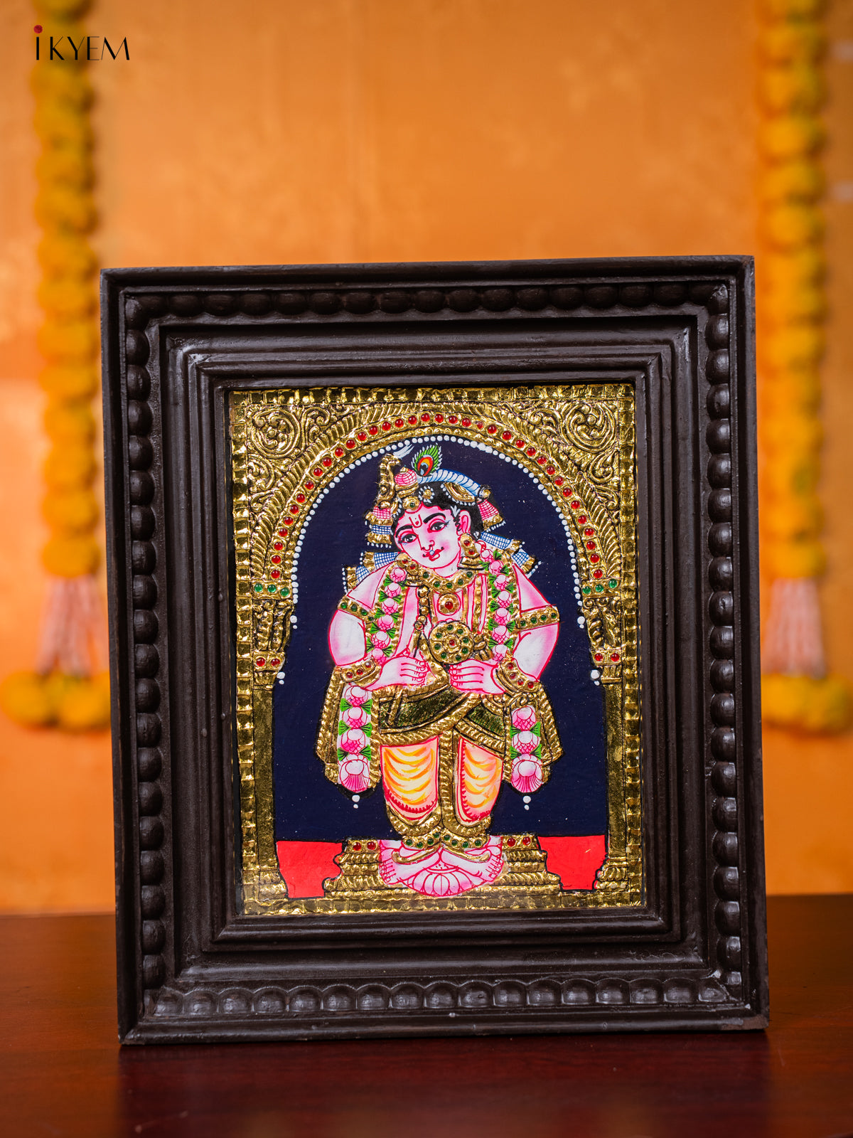 Adorable BalaKrishna Tanjore painting