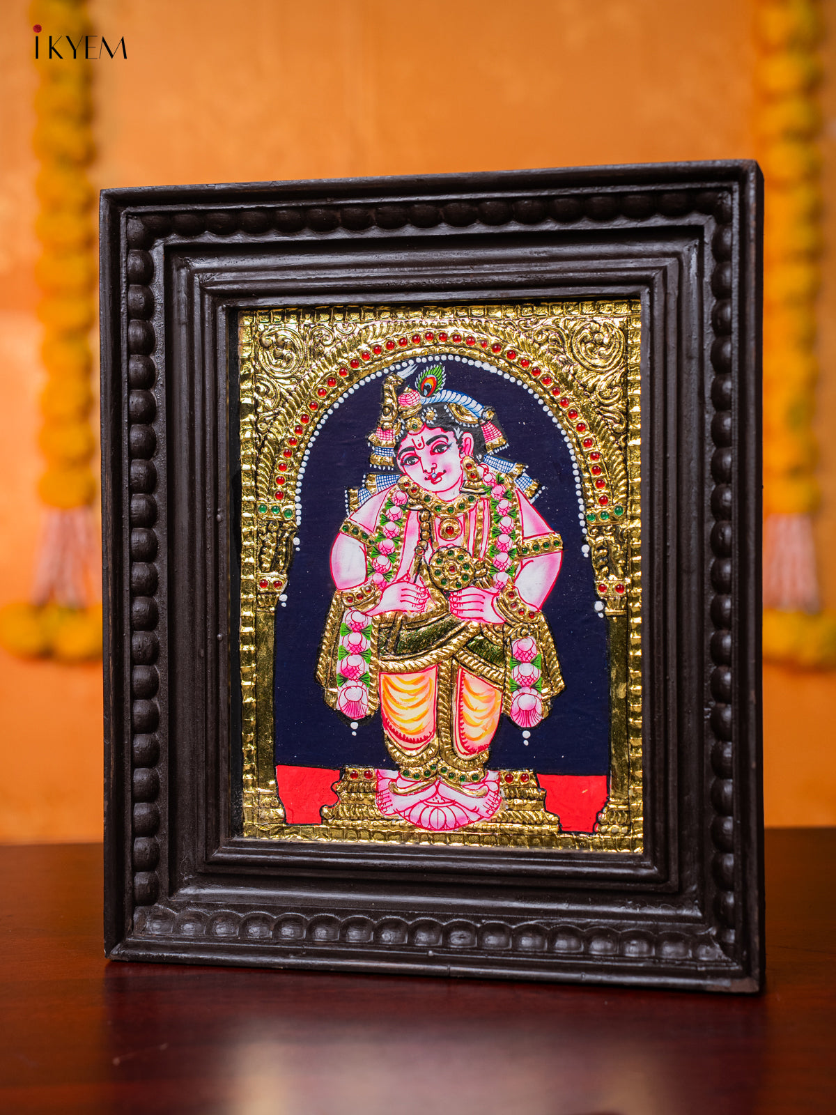 Adorable BalaKrishna Tanjore painting 1