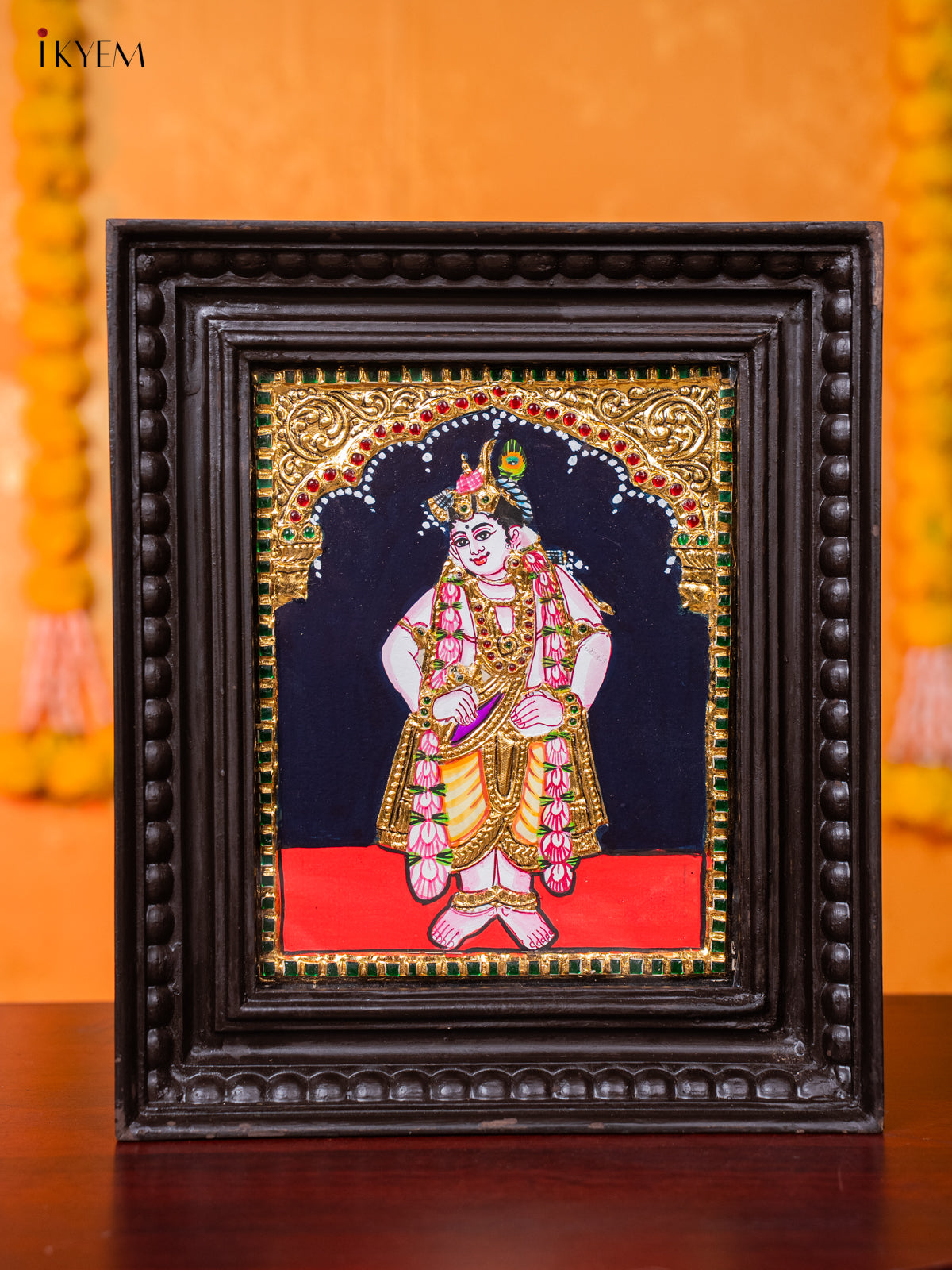 Divine Lord BalaKrishna Tanjore painting 