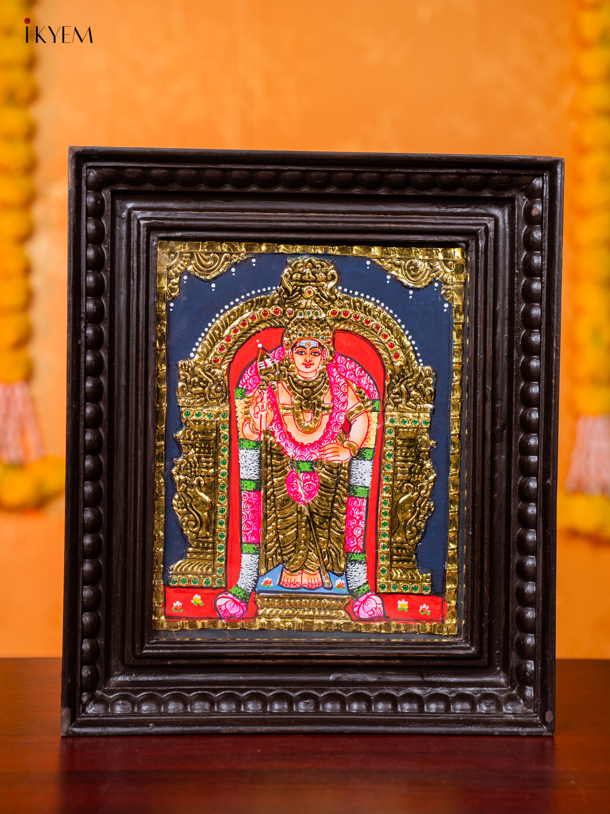 Powerful Lord Murugar Tanjore painting 