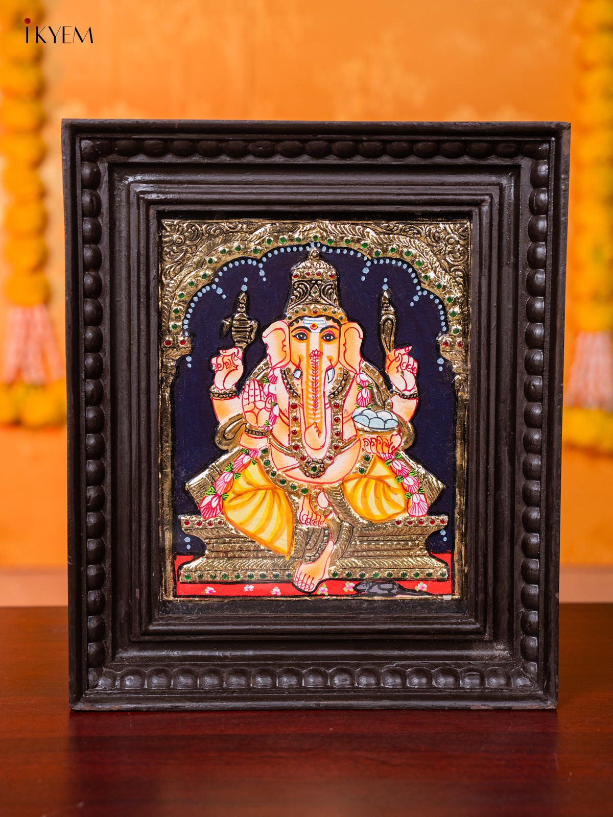Divine Lord Ganesha Thanjavur painting 1
