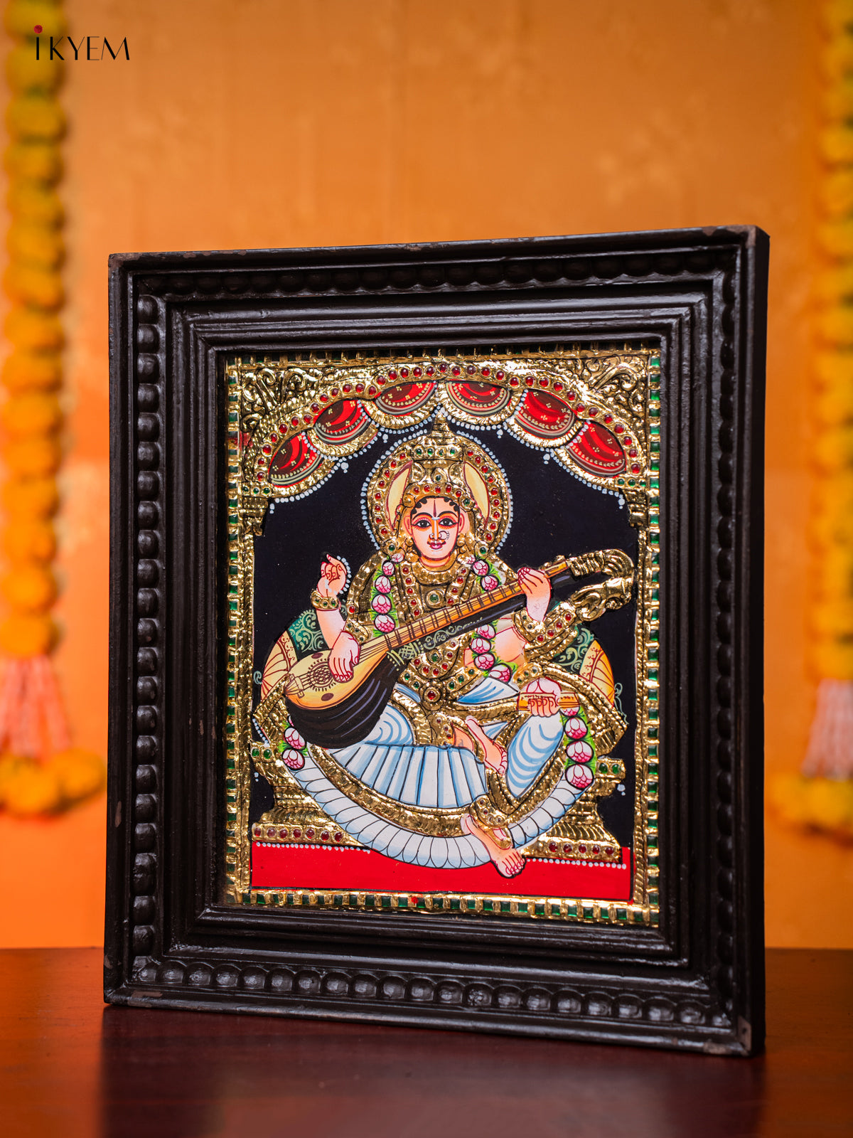 Regal Godde1ss Saraswathi Thanjavur painting 