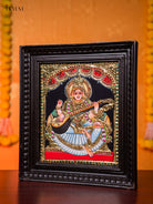 Regal Godde1ss Saraswathi Thanjavur painting 