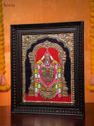 Brilliant Lord Venkatachalapathy Thanjavur painting 1