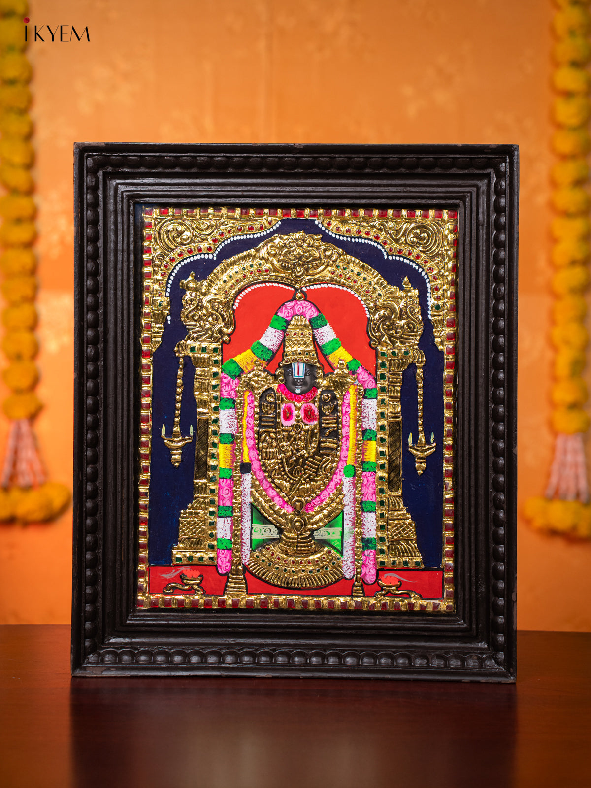 Stunning Tirupati Balaji Thanjavur painting 1
