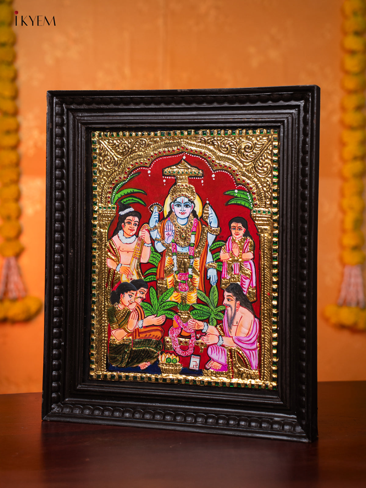 Ramar Pattabhishekam Thanjavur painting 2