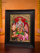 Ramar Pattabhishekam Thanjavur painting 2