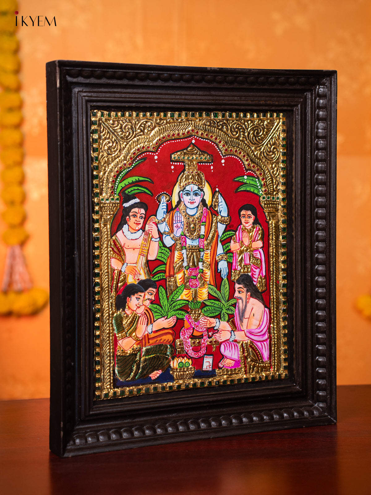Ramar Pattabhishekam Thanjavur painting 5